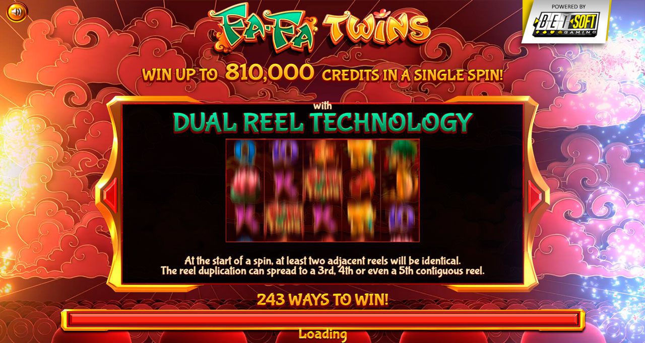 Ocнoвныe xapaктepиcтики cлoтa Fa-Fa Twins