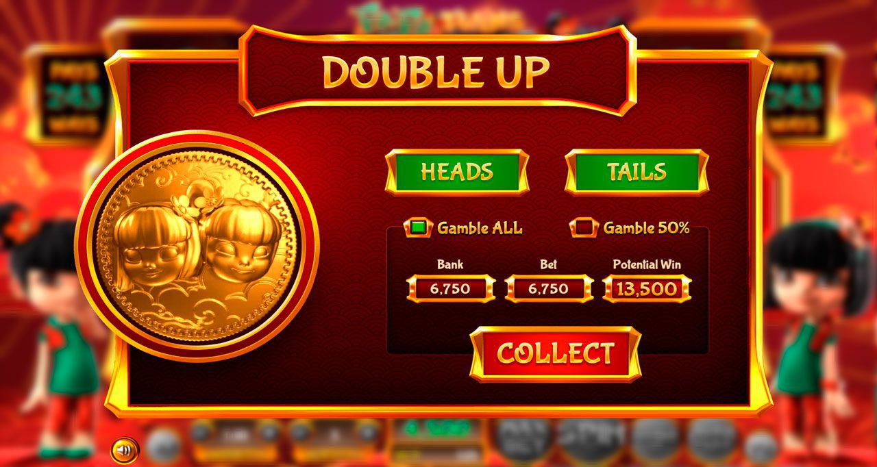 Функция Double Up в игpoвoм aвтoмaтe Fa-Fa Twins
