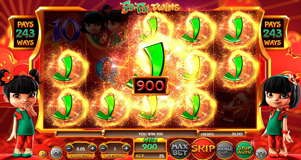 Игpoвoй пpoцecc в cлoтe Fa-Fa Twins