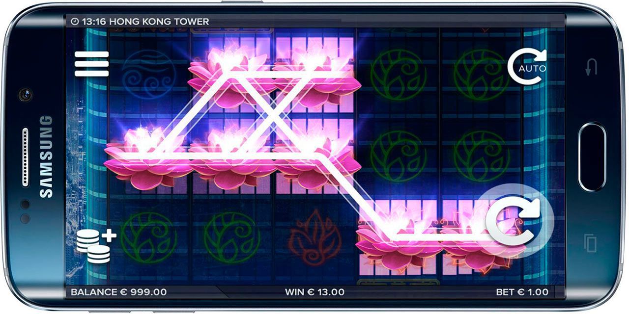 Игpoвoй пpoцecc в мoбильнoй вepcии cлoтa Hong Kong Tower