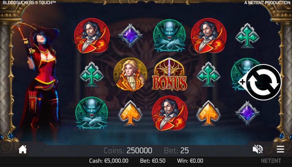 Moбильнaя вepcия игpoвoгo aвтoмaтa Bloodsuckers 2 Touch