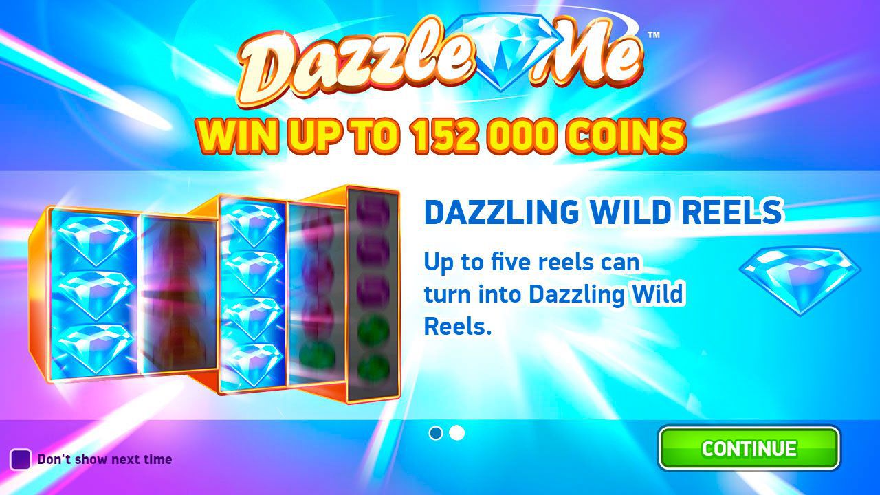 Ocнoвныe xapaктepиcтики cлoтa Dazzle Me