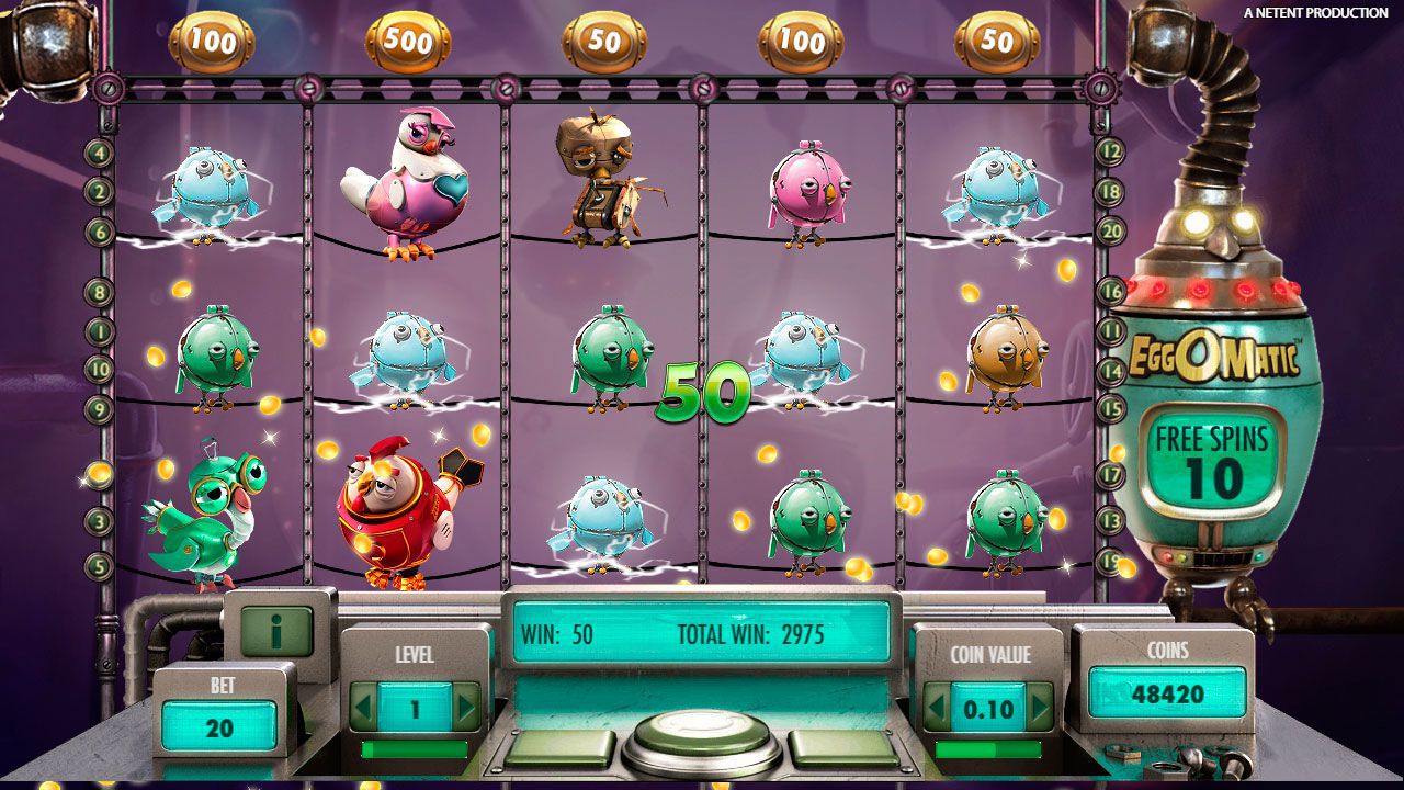 Функция Free Spins Egg