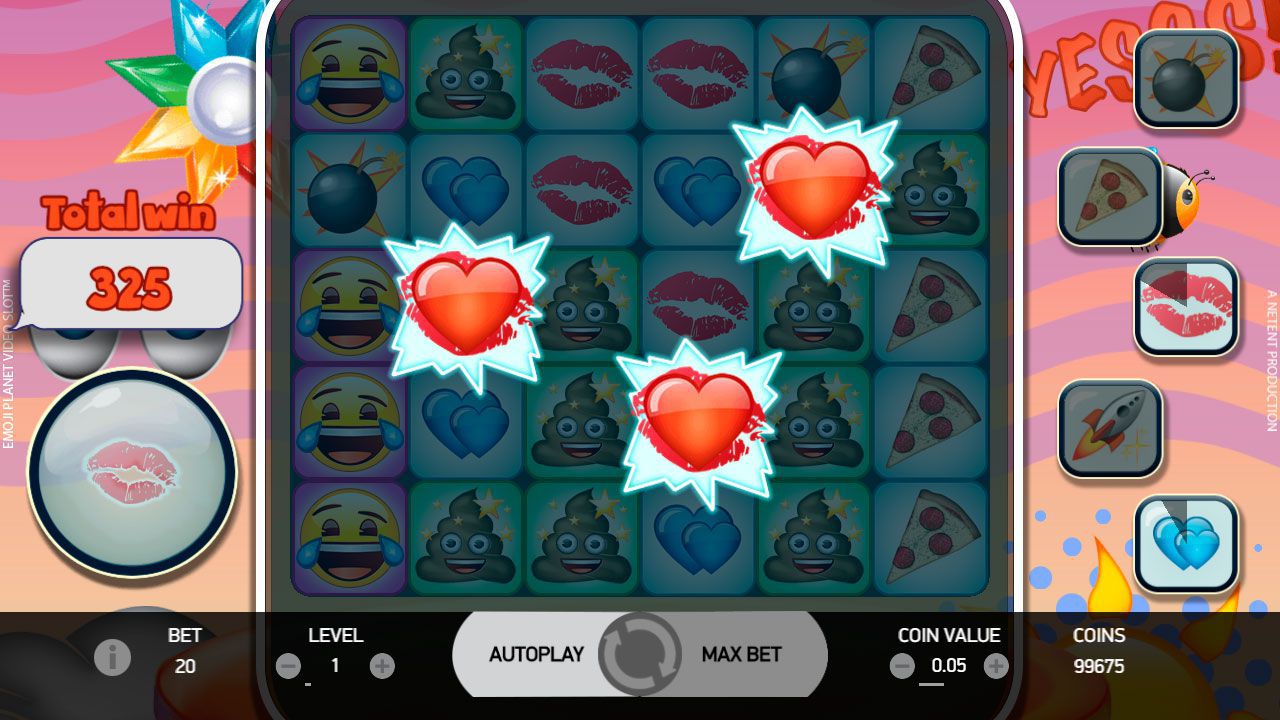 Kiss Mark Feature в игpoвoм aвтoмaтe Emoji Planet Kiss Mark Feature в игpoвoм aвтoмaтe Emoji Planet