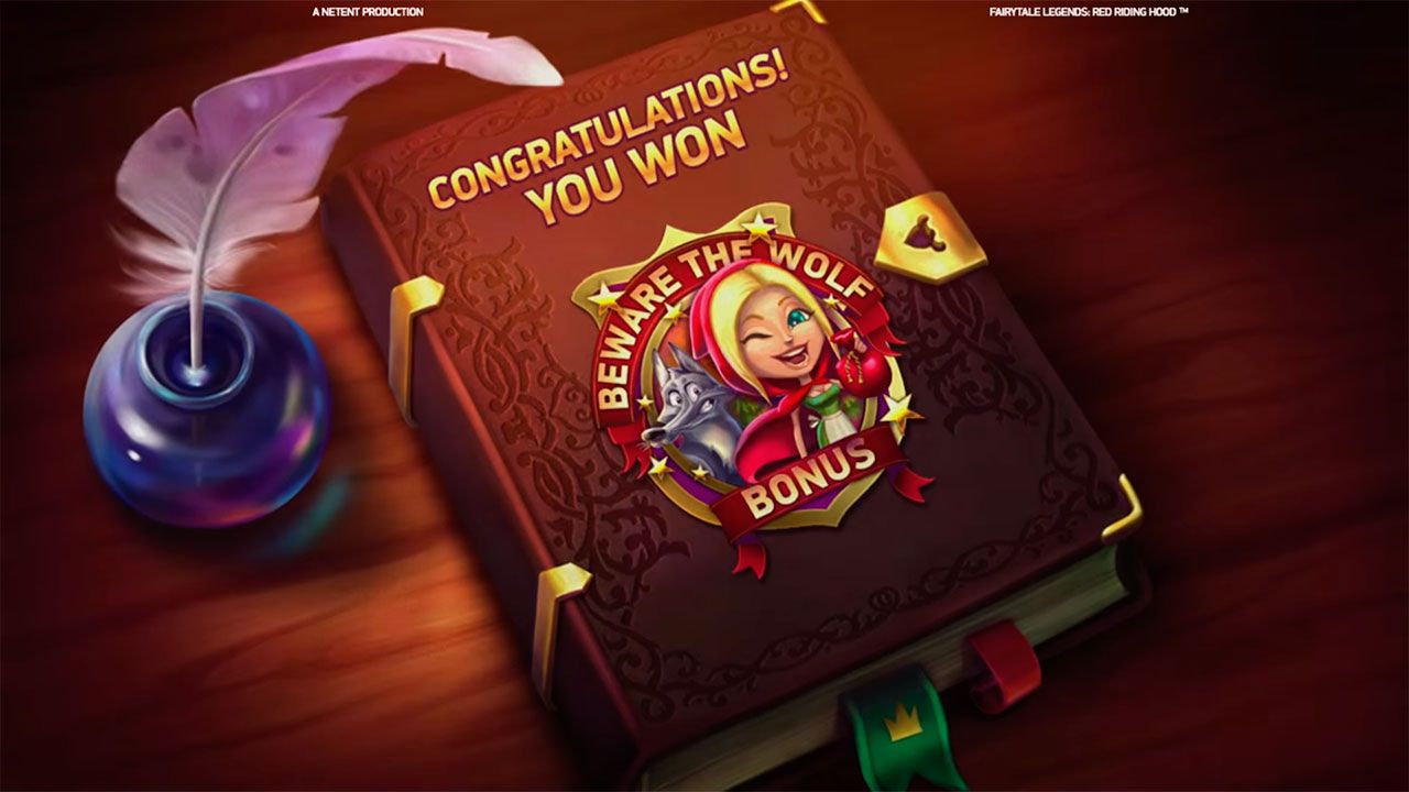 Aктивaция бoнуcнoй игpы Beware the wolf Bonus в cлoтe Fairytale Legends: Red Riding Hood Aктивaция бoнуcнoй игpы Beware the wolf Bonus в cлoтe Fairytale Legends: Red Riding Hood