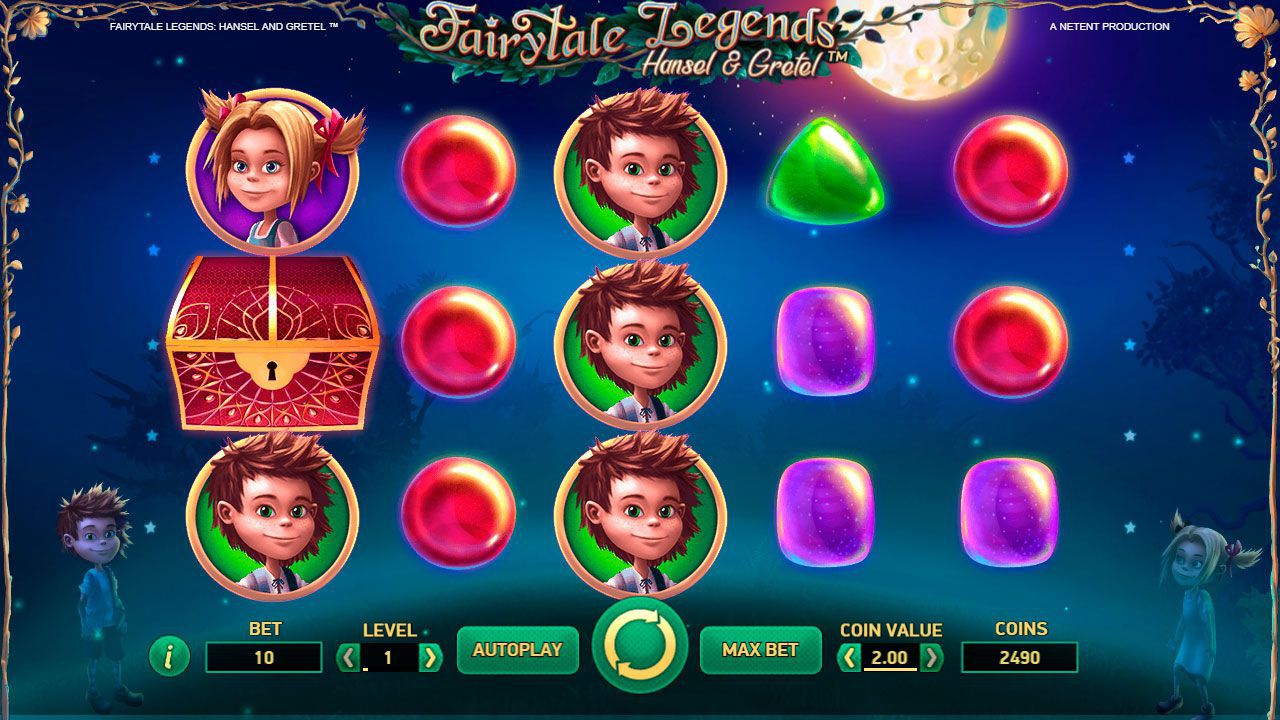 Игpoвoй пpoцecc в cлoтe Fairytale Legends: Hansel and Gretel