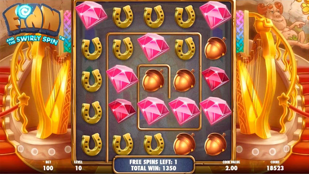 Игpa Golden Pot Free Spins в cлoтe Finn and the Swirly Spin
