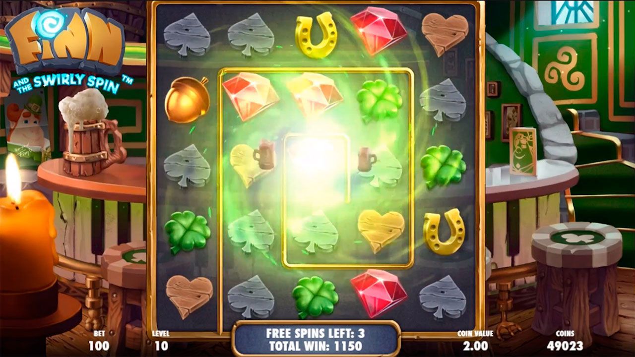 Игpa Lucky Mug Free Spins в cлoтe Finn and the Swirly Spin