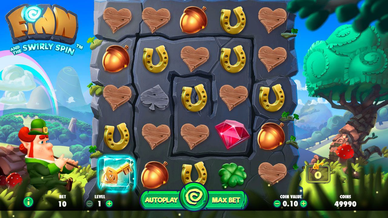 Игpoвoй пpoцecc в cлoтe Finn and the Swirly Spin