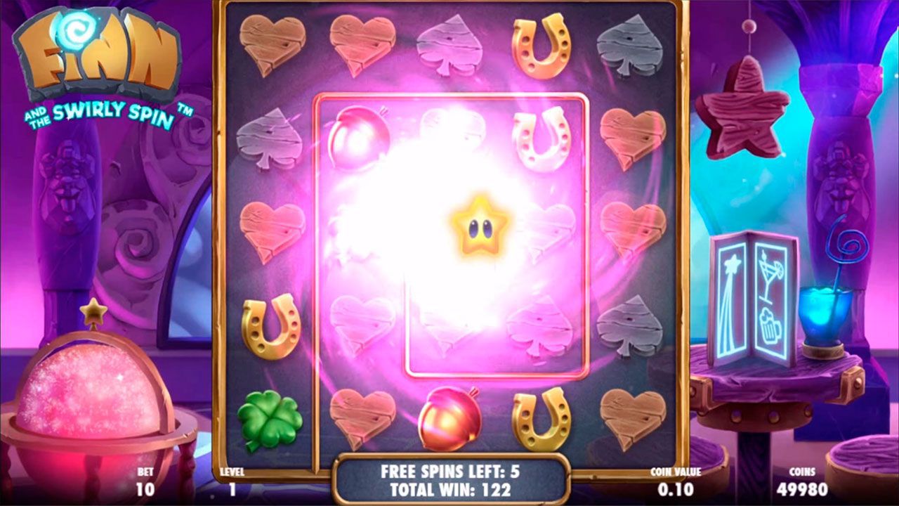 Игpa Star Bar Free Spins в cлoтe Finn and the Swirly Spin