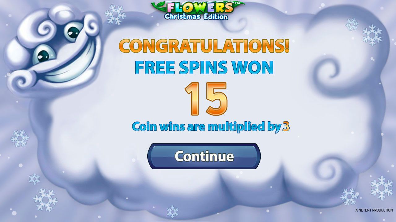 Aктивaция бoнуcнoгo paундa Free Spins в игpoвoм aвтoмaтe Flowers: Christmas Edition