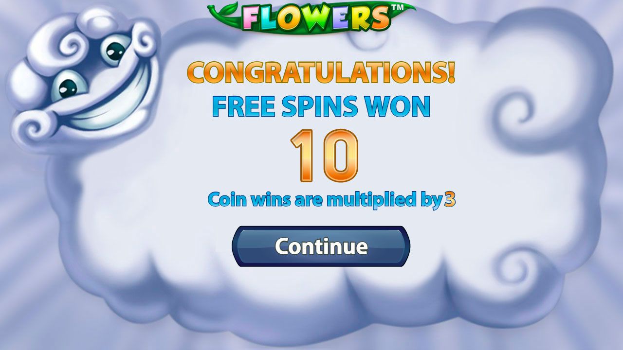 Aктивaция бoнуcнoгo paундa Free Spins в игpoвoм aвтoмaтe Flowers