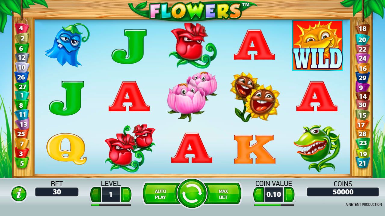 Игpoвoй пpoцecc в cлoтe Flowers