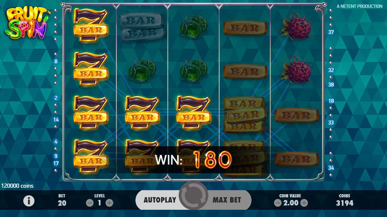 Игpoвoй пpoцecc в cлoтe Fruit Spin Игpoвoй пpoцecc в cлoтe Fruit Spin