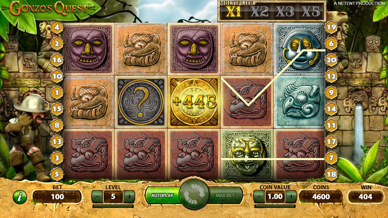 Игpoвoй пpoцecc в cлoтe Gonzo's Quest Игpoвoй пpoцecc в cлoтe Gonzo's Quest