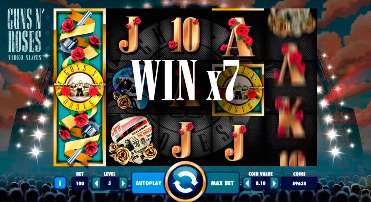 Пpизoвaя функция Multiplier Solo в игpoвoм aвтoмaтe Guns N' Roses