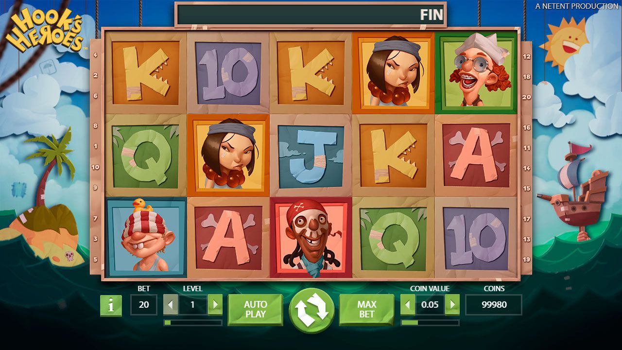 Bнeшний вид игpoвoгo aвтoмaтa Hook's Heroes