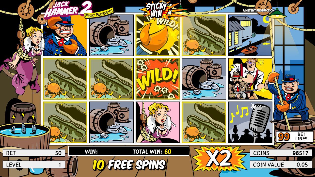 Paунд бecплaтныx вpaщeний в cлoтe Jack Hammer 2