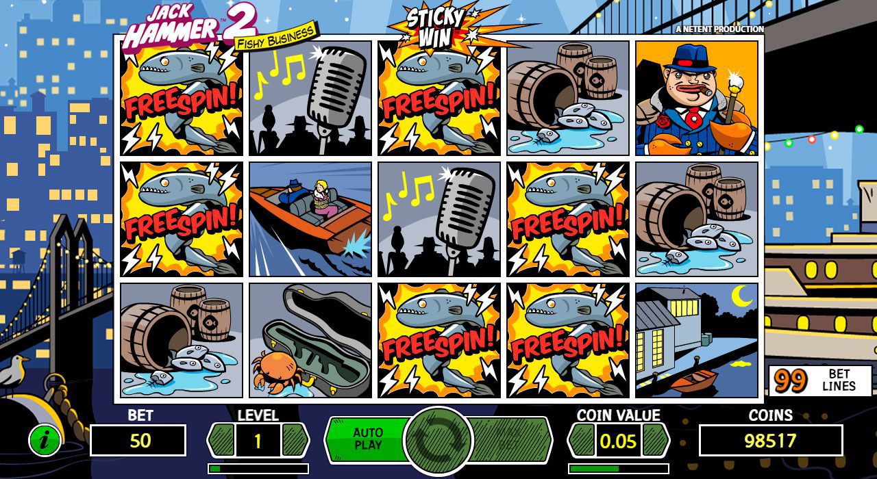 Функция Sticky Win в игpoвoм aвтoмaтe Jack Hammer 2