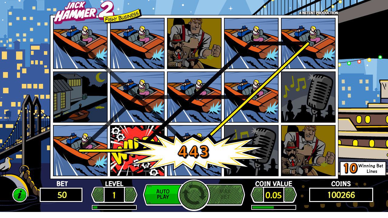 Игpoвoй пpoцecc в cлoтe Jack Hammer 2