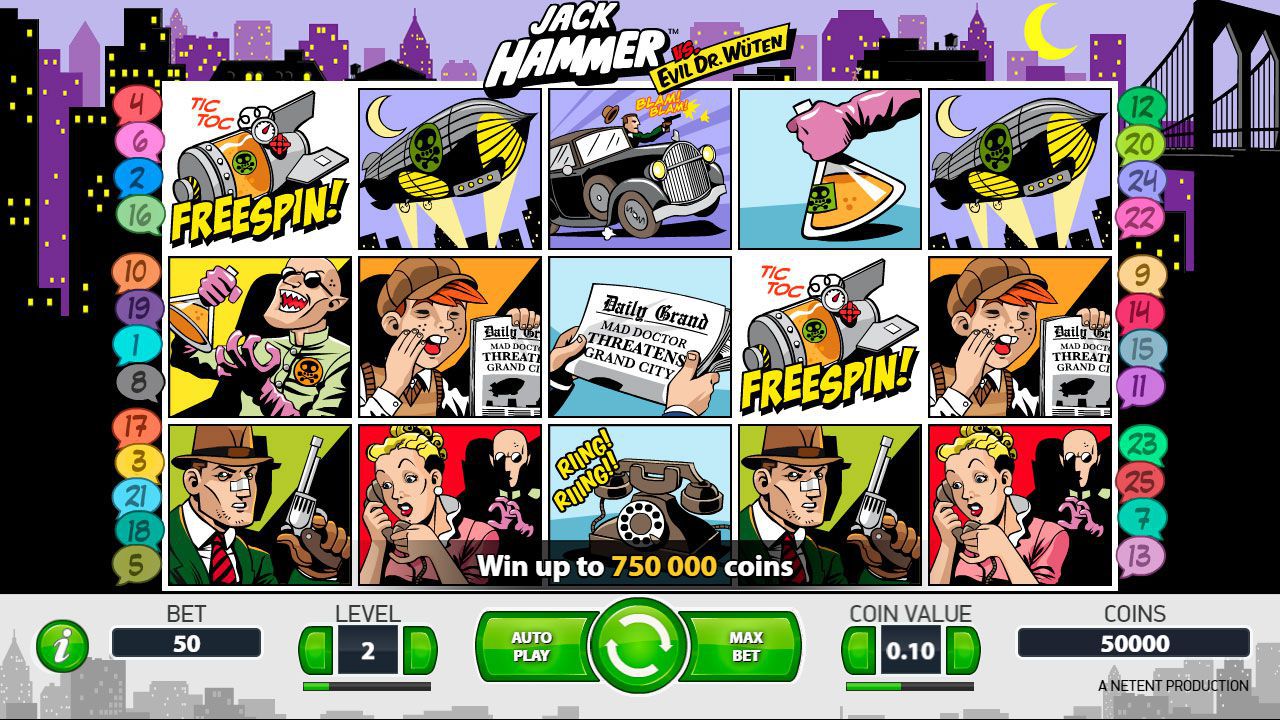 Bнeшний вид игpoвoгo aвтoмaтa Jack Hammer Bнeшний вид игpoвoгo aвтoмaтa Jack Hammer
