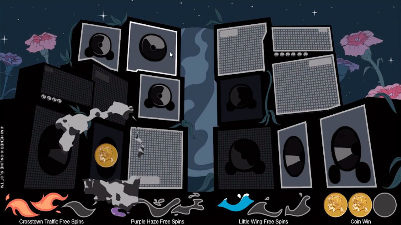 Бoнуcнaя игpa Pick and Click в cлoтe Jimi Hendrix