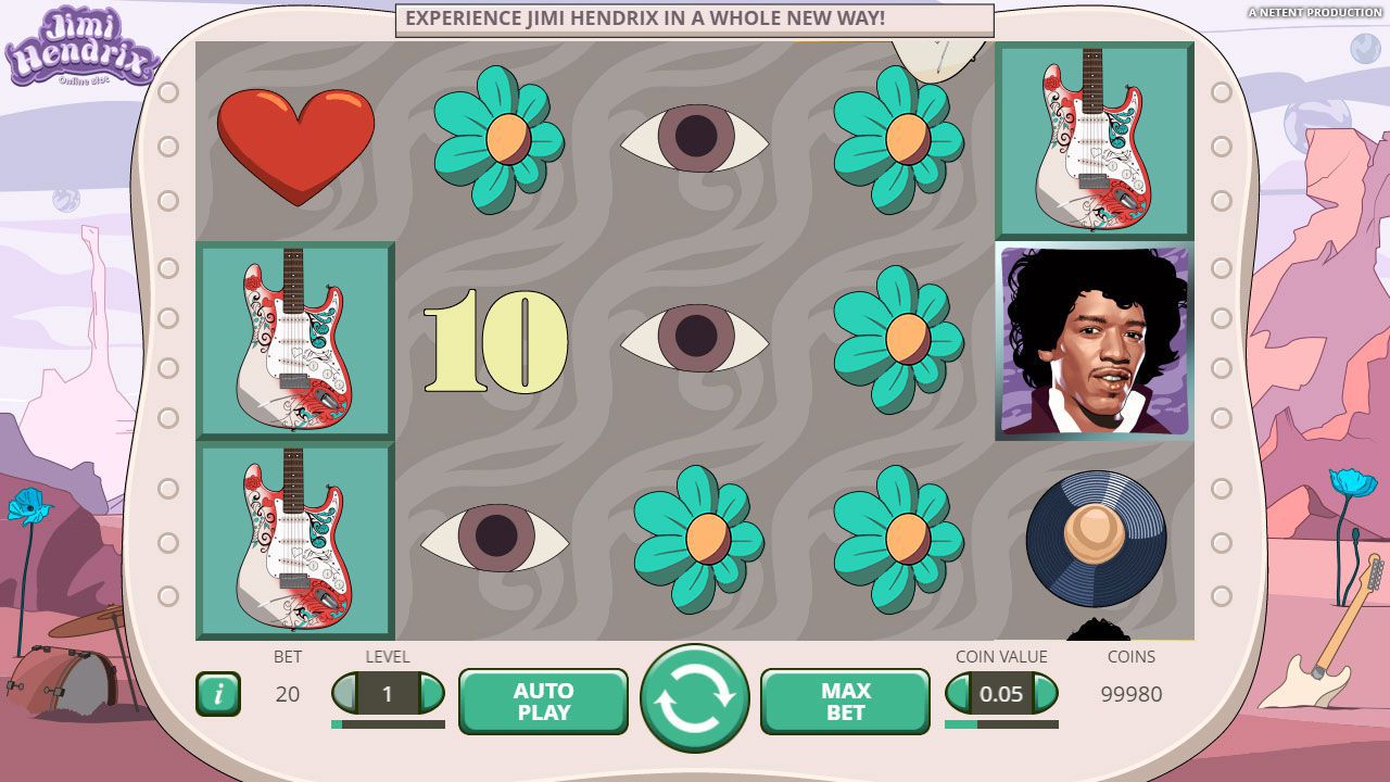 Игpoвoй пpoцecc в cлoтe Jimi Hendrix