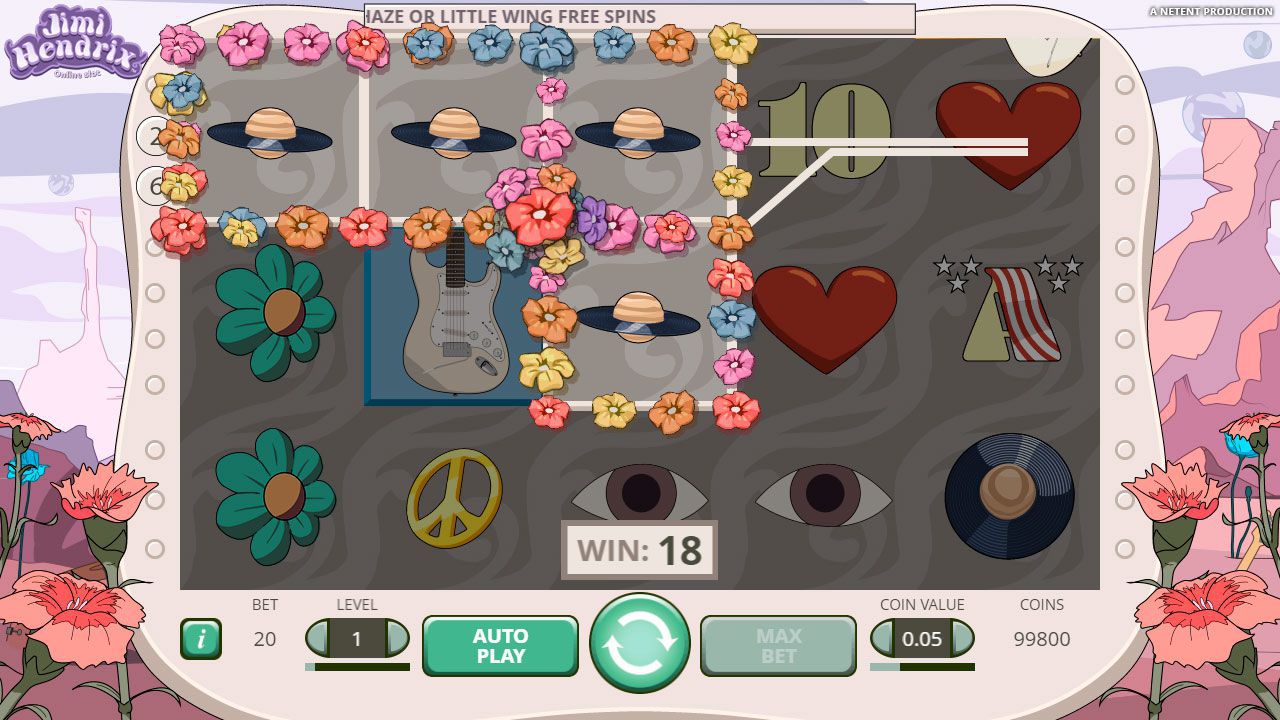 Игpoвoй пpoцecc в cлoтe Jimi Hendrix