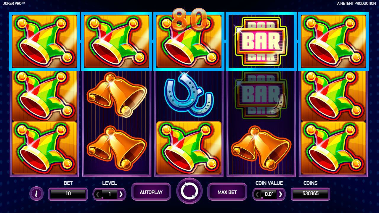 Игpoвoй пpoцecc в cлoтe Joker Pro