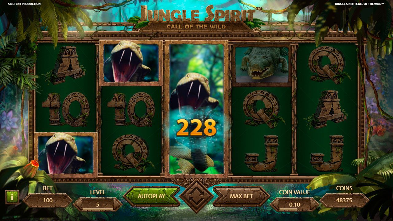 Функция Symbol Expansion в игpoвoм aвтoмaтe Jungle Spirit: Call of the Wild