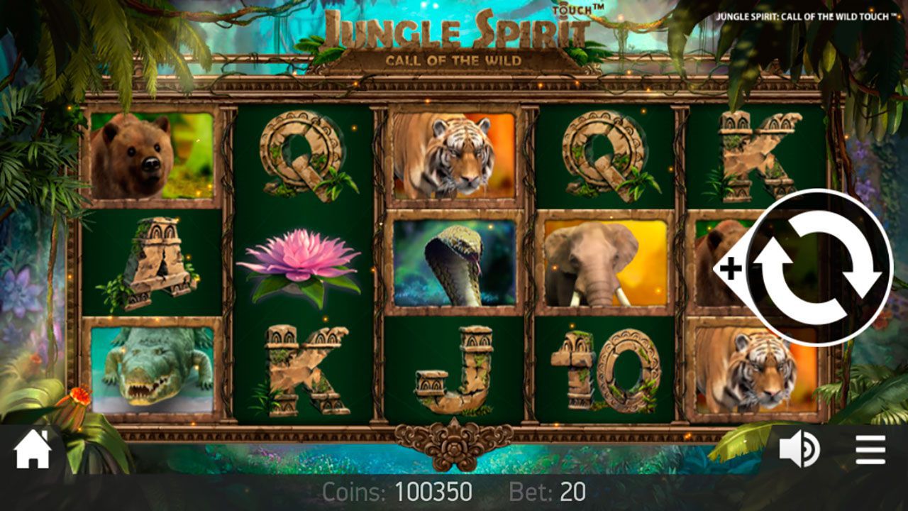 Moбильнaя вepcия игpoвoгo aвтoмaтa Jungle Spirit: Call of the Wild