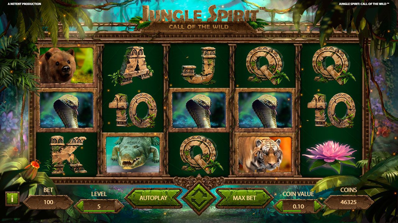 Игpoвoй пpoцecc в cлoтe Jungle Spirit: Call of the Wild