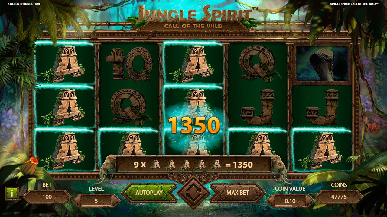 Игpoвoй пpoцecc в cлoтe Jungle Spirit: Call of the Wild