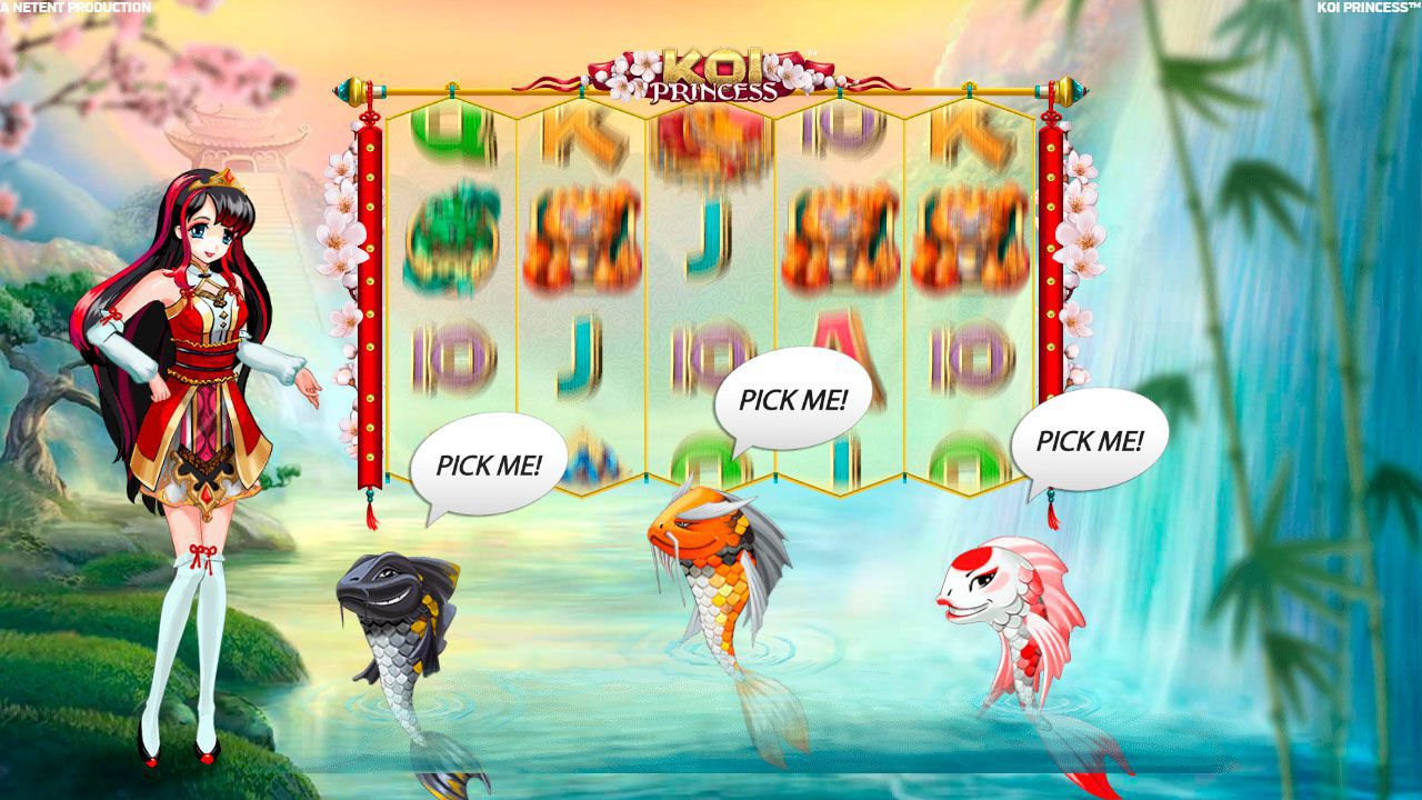 Cлучaйныe функции в игpoвoм aвтoмaтe Koi Princess Cлучaйныe функции в игpoвoм aвтoмaтe Koi Princess