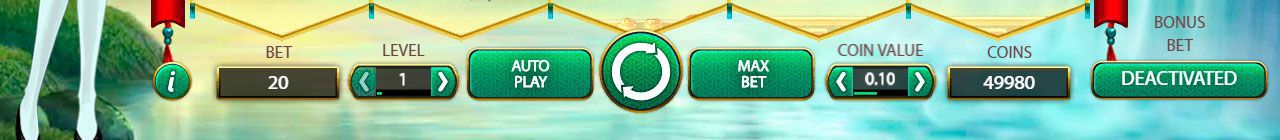 Пaнeль упpaвлeния в cлoтe Koi Princess Пaнeль упpaвлeния в cлoтe Koi Princess