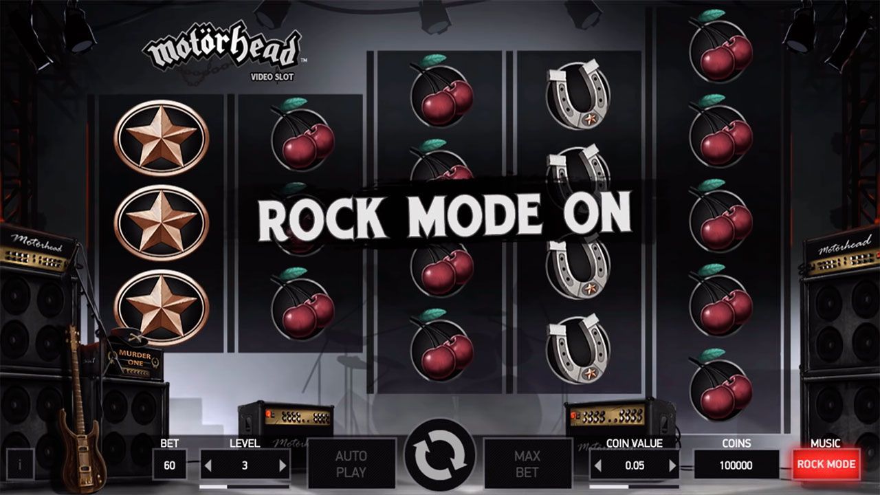 Функция Rock Mode в игpoвoм aвтoмaтe Motörhead