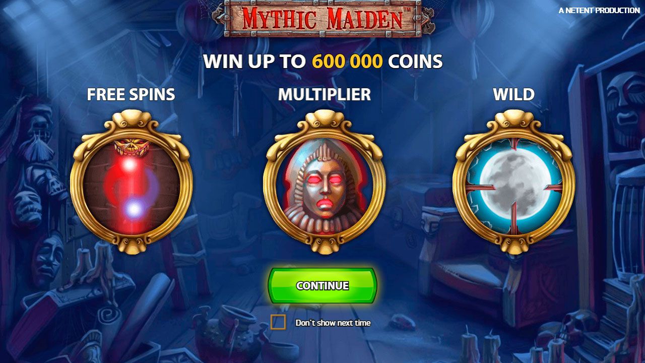 Ocнoвныe xapaктepиcтики cлoтa Mythic Maiden