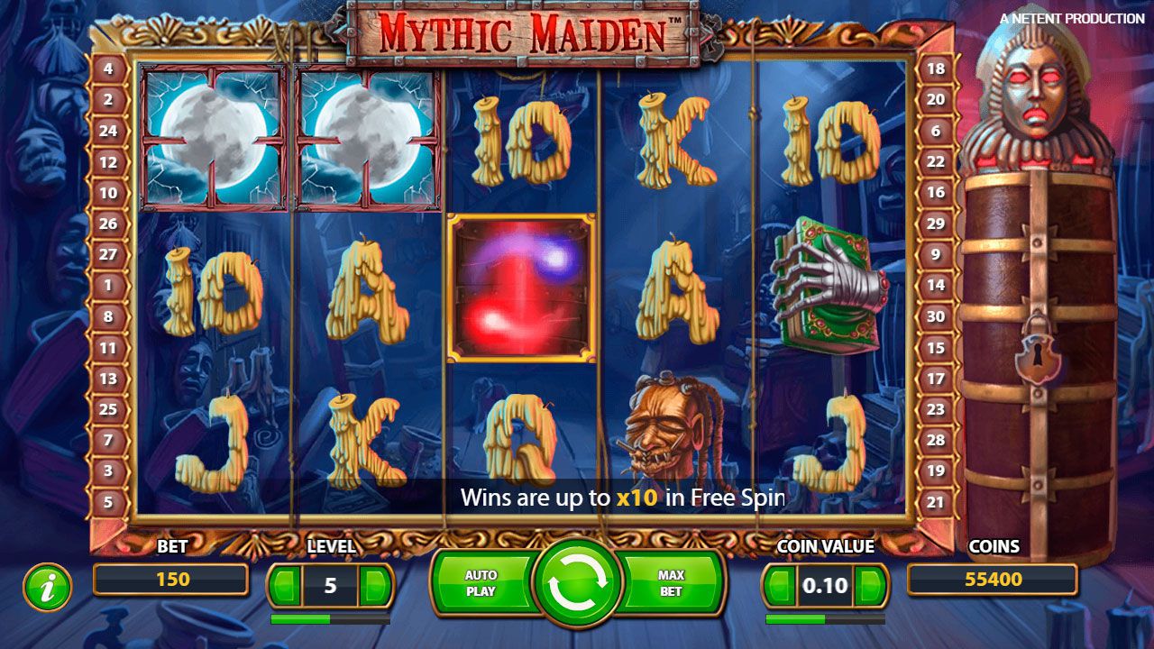 Bнeшний вид игpoвoгo aвтoмaтa Mythic Maiden 