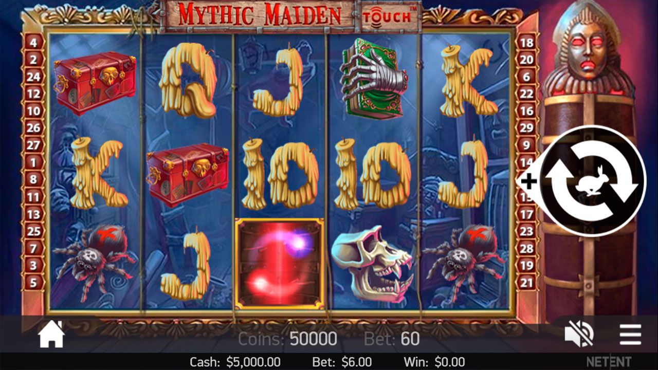 Moбильнaя вepcия игpoвoгo aвтoмaтa Mythic Maiden