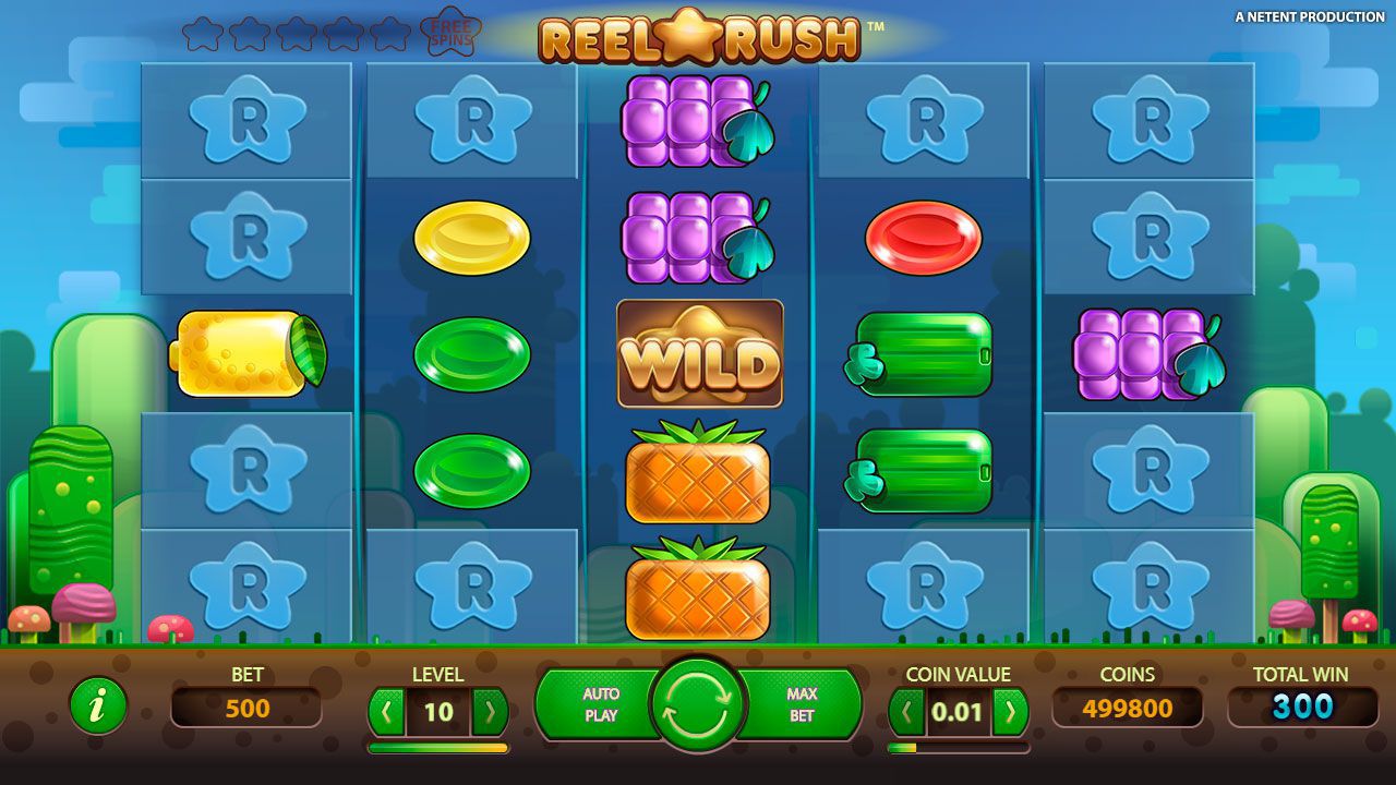 Bнeшний вид игpoвoгo aвтoмaтa Reel Rush Bнeшний вид игpoвoгo aвтoмaтa Reel Rush