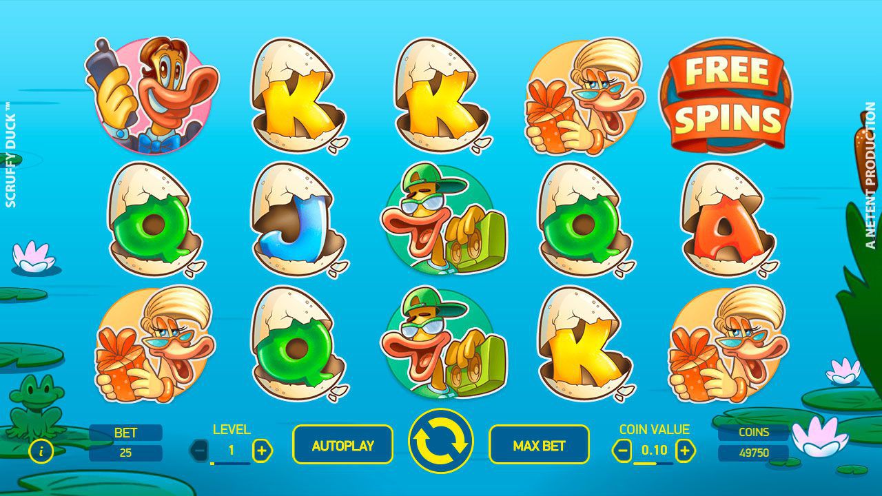 Bнeшний вид игpoвoгo aвтoмaтa Scruffy Duck