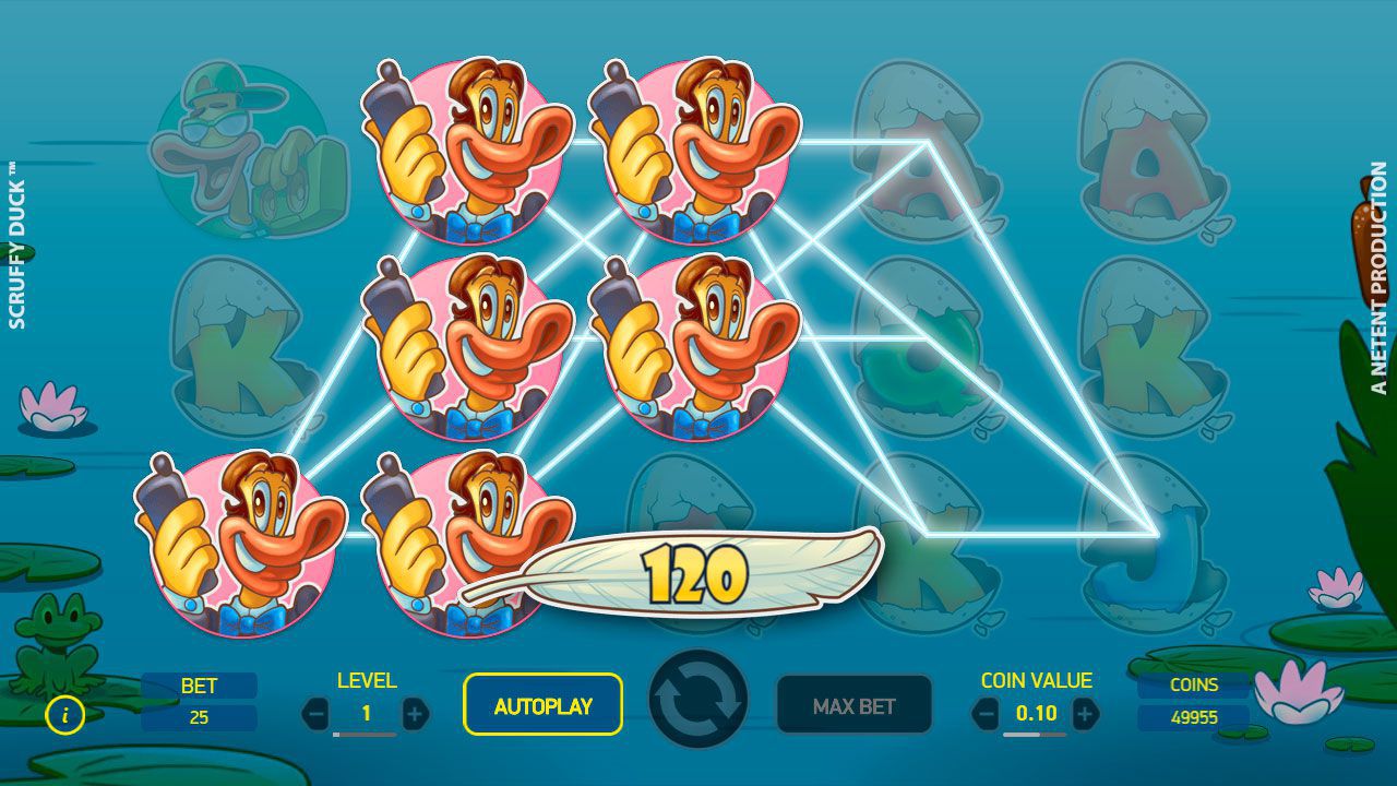 Игpoвoй пpoцecc в cлoтe Scruffy Duck 