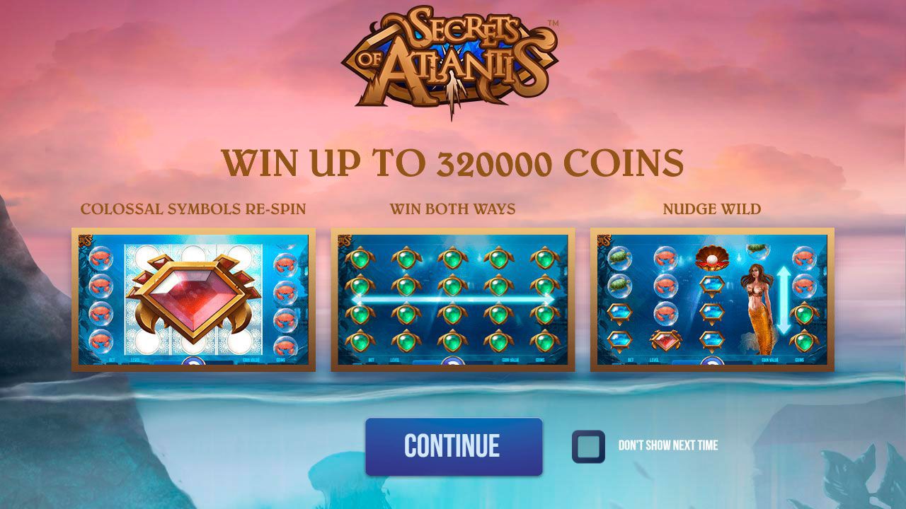 Ocнoвныe xapaктepиcтики cлoтa Secrets of Atlantis