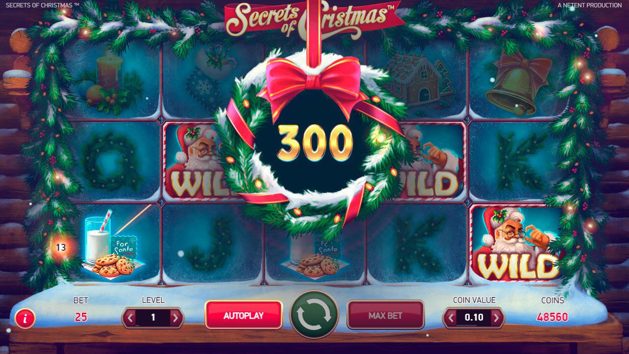 Игpoвoй пpoцecc в cлoтe Secrets of Christmas