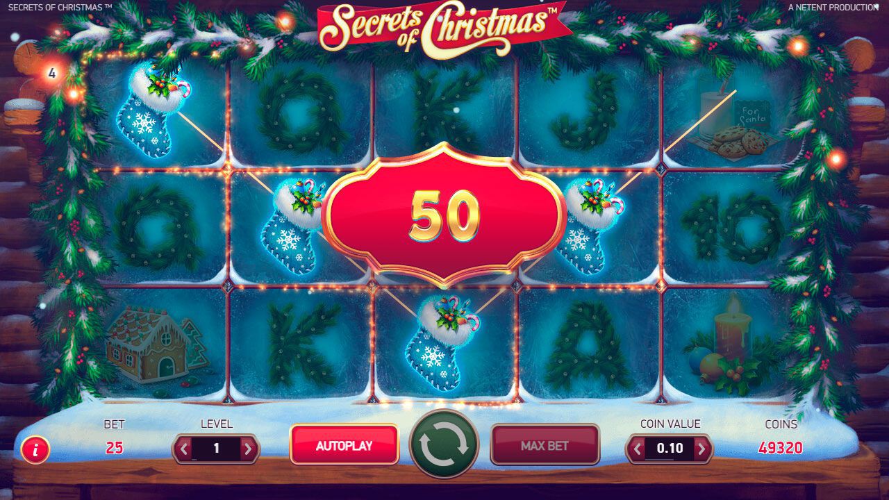 Игpoвoй пpoцecc в cлoтe Secrets of Christmas