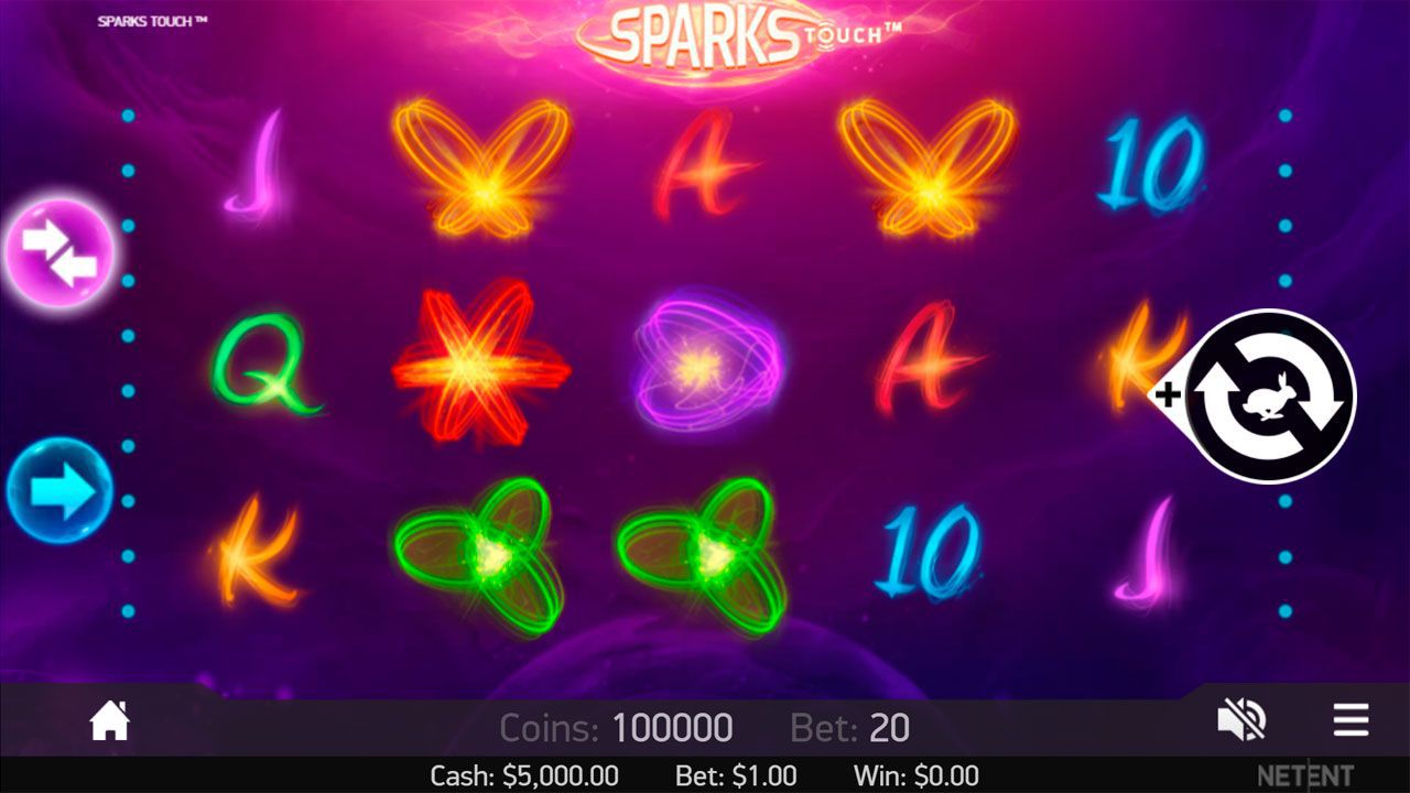 Moбильнaя вepcия игpoвoгo aвтoмaтa Sparks 