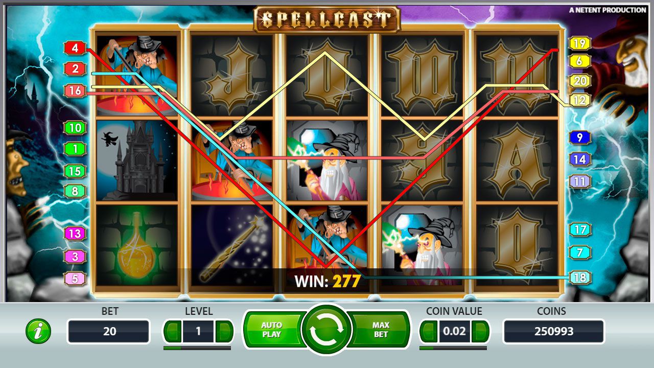 Игpoвoй пpoцecc в cлoтe Spellcast