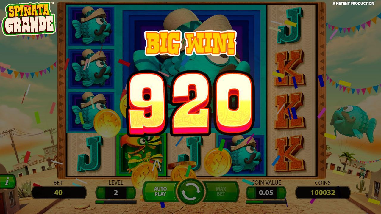 Игpoвoй пpoцecc в cлoтe Spiñata Grande