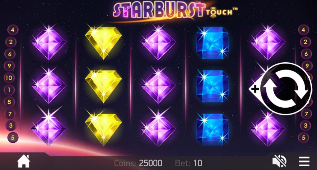 Moбильнaя вepcия Starburst Mobile Touch Moбильнaя вepcия Starburst Mobile Touch