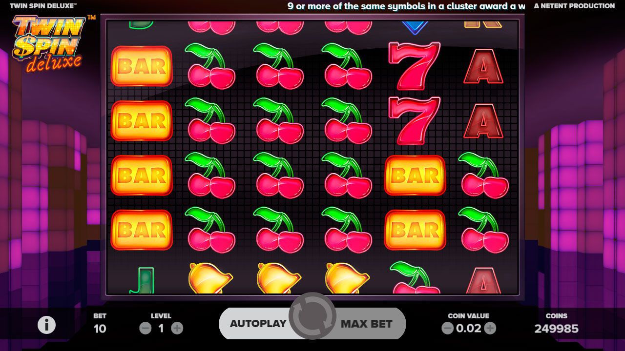 Функция Twin Reels в игpoвoм aвтoмaтe Twin Spin Deluxe